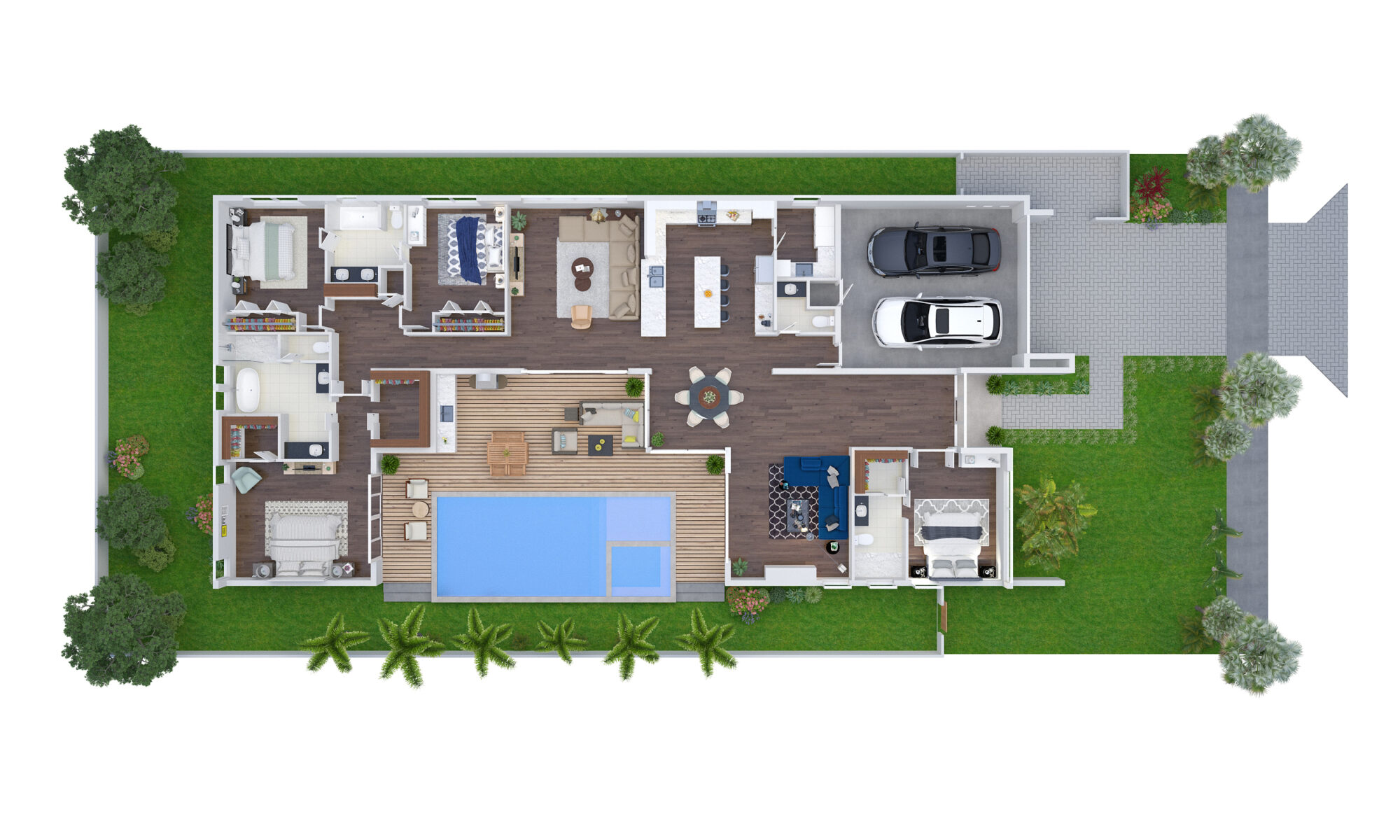 513 N E 9 Avenue, Rendering 2, Floor and Site Plan, Jul 12, 2018