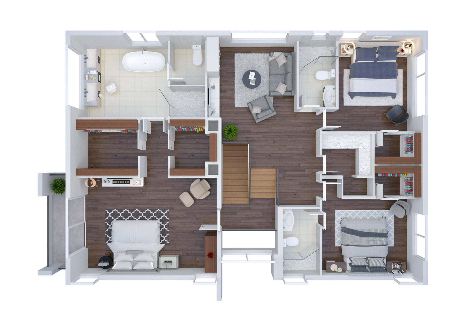 544 N Victoria Park Road, Rendering 3, Second Floor Plan, July 9, 2018